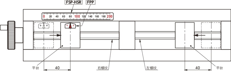 FSP-HSR刻度板(横向) - 1/2比例尺刻度